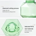 thumbnail image 2 of Ruiboury Bouteille en Mousse en Forme de Fleur 300 ml Bouteille Distributrice de Mousse pour les Mains Distributeur Vide Portable de Voyage, Vert Transparent, 2 of 7