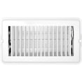 thumbnail image 1 of RV Designer Heating/Cooling Register H873 Heating/Cooling Register; Rectangular; 8 Inch x 4 Inch; With Damper; White; Metal, 1 of 4
