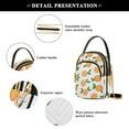 thumbnail image 4 of FORMRS Crossbody Bag for Women Quilted Travel Shoulder Cell Phone Purse with Chain Strap Handbag, Orange, 4 of 7