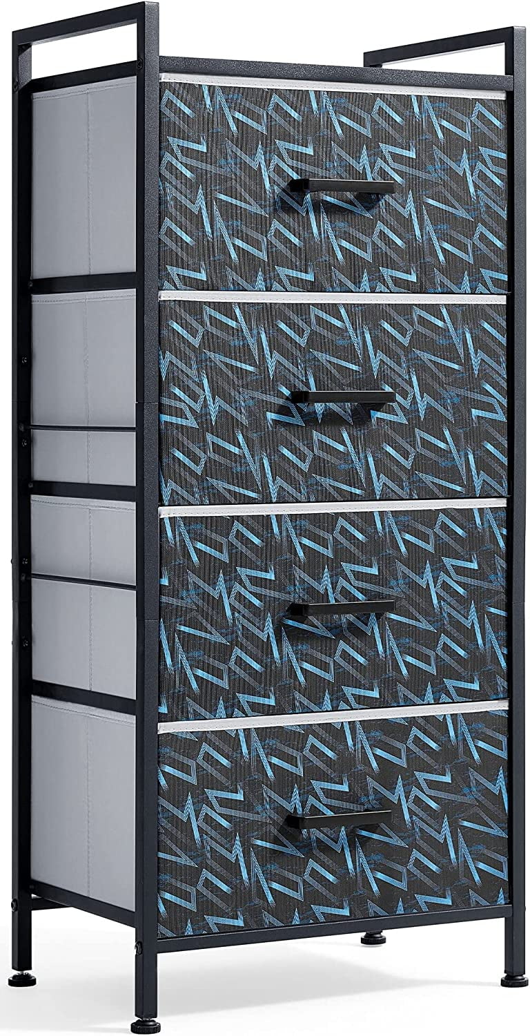 LINSY HOME 4 Fabric Drawers Dresser, Lightweight Storage with