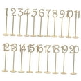 thumbnail image 4 of MLINS  20 Pcs Table Numbers Holder Wooden Seat Sign Rustic Decor Reception Banquet, 4 of 8