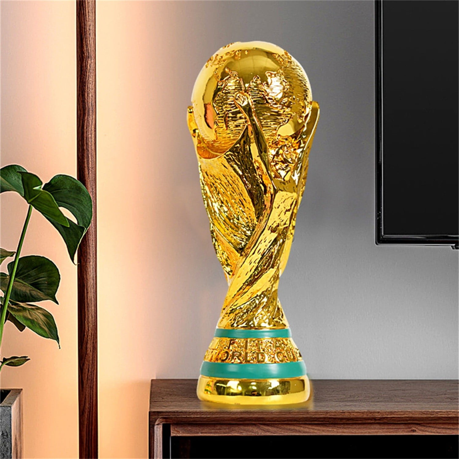 QLUEWX 2026 Replica Soccer Gold Troph-y, Collectible Sports Gift for Soccer Fans, Game Day Decor, Man Cave, Soccer Party Supplies & Gifts