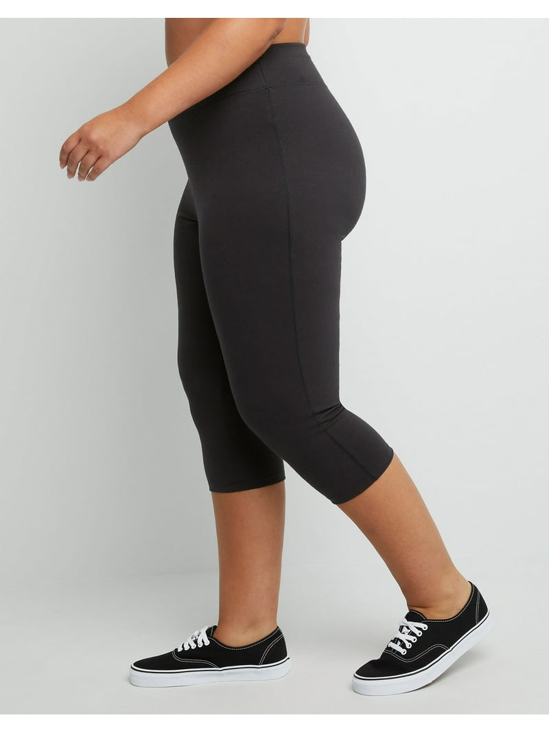 Hanes Just My Size Women's Stretch Jersey Capri Leggings,