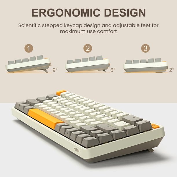 XIAOMI MIIIW Z680 68 Keys 65% Mechanical Keyboard Gateron G Pro