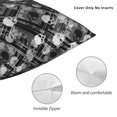 thumbnail image 3 of Wukai Seamless Pattern With Skulls Premium Polyester Fleece Pillow Covers with Hidden Zipper Closure,Luxuriously Soft and Durable-22"x22", 3 of 7