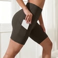 thumbnail image 2 of Yoga Shorts for Women With Pockets High Waisted Suitable Cycling Sportswear And Sports Running Workout Shorts, 2 of 4