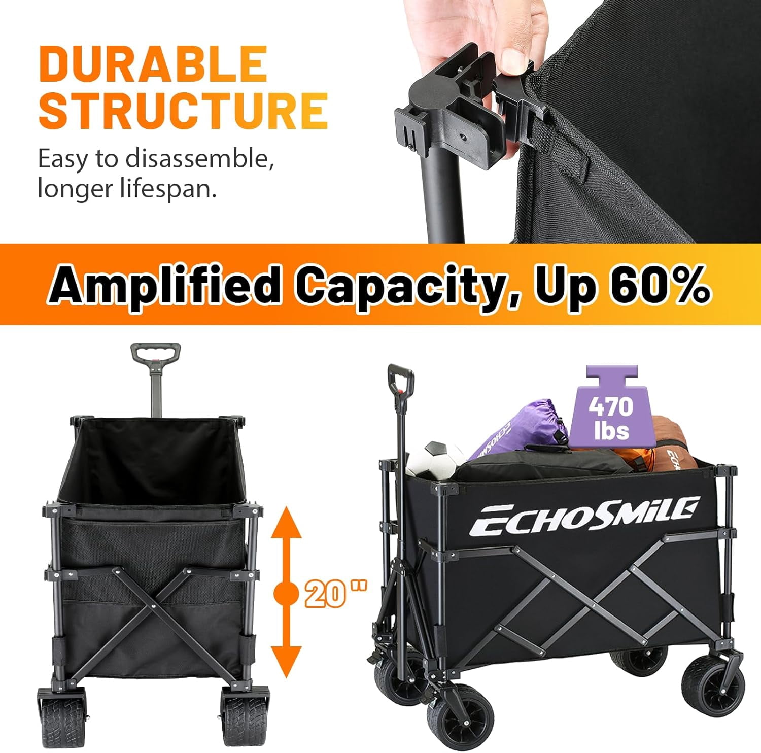 Taller Campers with Removable Inner Pocket