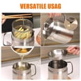 thumbnail image 4 of Olla Coladora de Aceite con Cesta y Tapa de Acero Inoxidable 304 2L para Cocina, 4 of 9