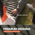 thumbnail image 2 of Inflatable Sleeping Pad for Camping & Backpacking – Lightweight 2.1” Thick Compact Sleeping Mat, 25” Wide Portable Pad for Hiking, Travel & Outdoor Use, 2 of 6