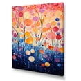 thumbnail image 2 of Designart "Multicolor Abstract Symphony I" Abstract Botanicals Canvas Art Print, 2 of 5