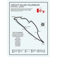 thumbnail image 2 of Rogan, Mark 19x24 Gold Ornate Wood Framed with Double Matting Museum Art Print Titled - Gilles Villeneuve Circuit, 2 of 4