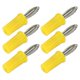 thumbnail image 3 of 100 conectores banana de 4 mm, ABS, latón niquelado, buen rendimiento, herramientas de conexión eléctrica, amarillo, 3 of 14