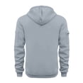 thumbnail image 3 of Huankd Quarter Zip Men Hoodie Long Sleeve Tactical Hoodies 1/4 Zip Pullover Work Workout Athletic Sweatshirts Light Gray L, 3 of 3