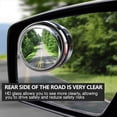 thumbnail image 4 of 2Pcs 360° Rotation Blind Spot Mirrors, Hd Wide Angle With 3M Self-Adhesive Blind Spot Mirrors Adjustable Angle Blind Spot Mirror(Silver), 4 of 5