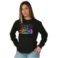 thumbnail image 3 of XOMG POP Neon Band Logo Outline Women Plus Size Long Sleeve Tee Brisco Brands 2X, 3 of 5
