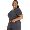 thumbnail image 6 of Dickies Balance Scrubs Top For Women V-Neck With Rib Knit Panels DK870, 6 of 7