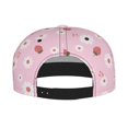 thumbnail image 2 of Susaid Hand Drawn Strawberry Print Baseball Cap Hip Hop Style Flat Visor Adjustable Outdoor Cap Unisex Adjustable Breathable, 2 of 7