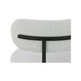 thumbnail image 5 of Meridian Furniture Beacon Cream Faux Leather and Boucle Fabric Dining Chair, 5 of 9