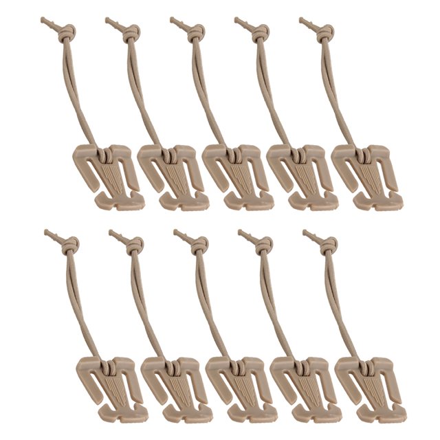 Correas Hebilla Cuerda Elástica Camping Abrazadera Fija 10 Unids/lote Mochila Mosquetón Herramientas Emergencia Al Aire Libre