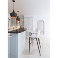 thumbnail image 2 of ZUO Magnus Bar Chair (Set of 2) White & Walnut, 2 of 6