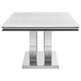thumbnail image 4 of Kerwin Rectangular 71-inch Stone Top Dining Table White, 4 of 9