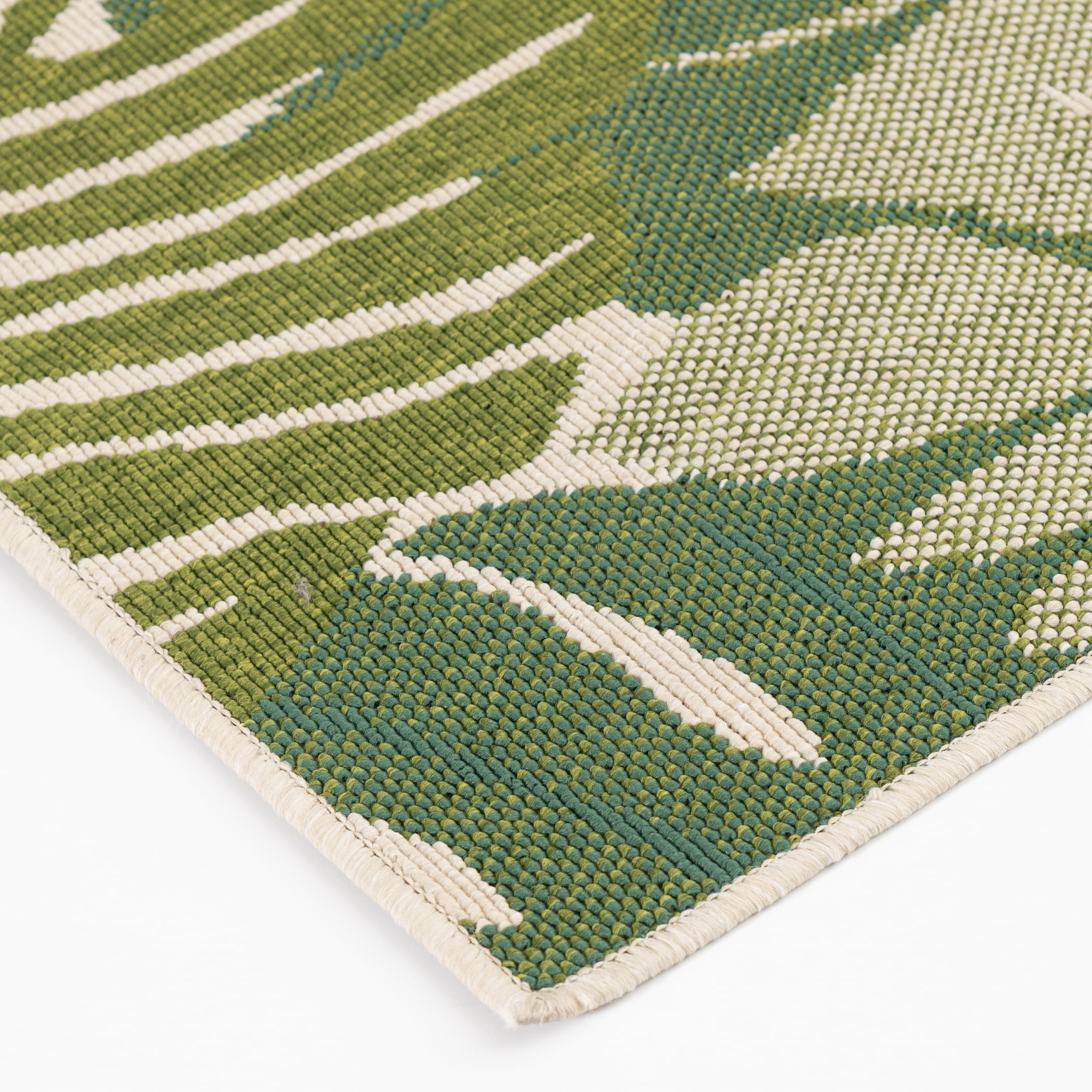 Mainstays Monstera Palm Outdoor Rug, 7'x10'