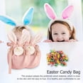 thumbnail image 1 of Bolsas De Embalaje De Dulces Terciopelo Conejo de Pascua Dulces Bolsas de embalaje Joyería Organizador Decoración (Rosa), 1 of 4