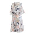 thumbnail image 2 of Vestido floral Sunnimix de Manga corta con estampado floral para mujer, 2 of 8