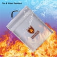 thumbnail image 3 of Bolsa De Documentos Ignífuga Bolsa De Almacenamiento Resistente Al Fuego Y Al Agua Para Ipad Documentos En Efectivo Joyas Pasaporte Advancent HA021834-00, 3 of 7