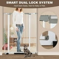 Extra Tall Cat Gate for Door Way Auto Close, , No Drilling Pressure