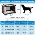 thumbnail image 6 of 26" Collapsible Dog Crate, Dog Travel Crate,Portable Dog Crate,4 Door Soft Dog Crate with Soft Mat, Pet Kennel for Medium Dogs, Indoor, Outdoor, Travel, Training (Beige), 6 of 9