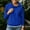 aa03_Blue, variant on Hilzaten Womens Loosse Sweatshirt Pullover Drop Shoulder Solid Womens Collared Sweatshirt