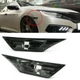 thumbnail image 3 of Smoke Tinted Lens Side Marker Lamp Light W/ Led for 2016-19 JDM, 3 of 8
