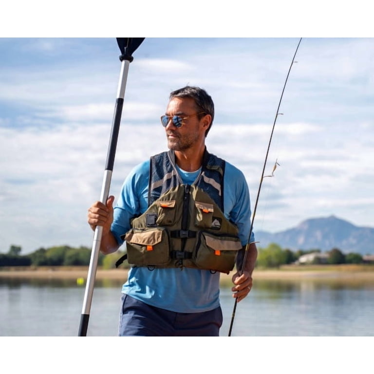Ozark Trail Adult Unisex Fishing Vest with Quick-Release Fasteners
