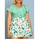 thumbnail image 1 of Talla grande con volante Bowknot Estampado floral de dos piezas de traje de baño Rosegal Leggings de talla grande, 1 of 5