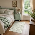 thumbnail image 3 of FelixKing 2'x3' Area Rugs for Living Room Vintage Botanical Plaid Distressed Rug Machine Washable Non-Slip for Bedroom Beige, 3 of 7