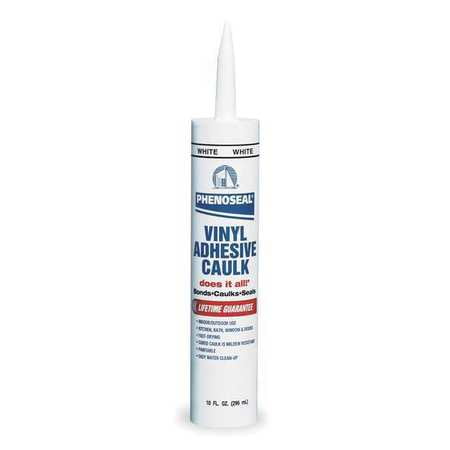 DAP 04102 10 oz. Metal Gray Water Vinyl Adhesive Caulk (Best Adhesive For Metal To Metal)