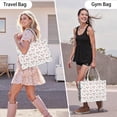 thumbnail image 6 of Large Capacity Tote Bag,White Buffalo Skull Flower Arrow Pattern Handbag Fashion Luxury Tote Bag,15.7"x13"x 5.1" Inches,Laptop Compatible, 6 of 6