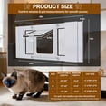 thumbnail image 3 of Cat Door for Window, Adjustable 27"-32", Aluminum Frame, 4 Locking Modes, Magnetic Closure, Weatherproof, 3 of 5