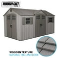 thumbnail image 6 of Lifetime Lockable DIY Polyethylene Storage Shed, 109 sq. ft., 15' x 8', Light Brown (60318), 6 of 14