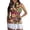 Multicolour, variant on Trendfront Women Hippie Tank Tops Sleeveless Zip Up Henley Peace Love Graphic Tee Retro 70s Psychedelic Flower Golf Tennis Athletic Clothing