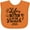 Orange, variant on Inktastic Life is Better at the Beach with Sunshine Seashell and Palm Trees Boys or Girls Baby Bib