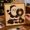 thumbnail image 3 of DIY Christmas Pearl Diamond Painting Art Kit with Frame, Christmas Ornaments for Adults, Relaxing & Beginner-Friendly Pearl Diamond Painting Hanging Kit for Home Wall Decor A, 3 of 8