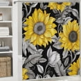thumbnail image 6 of Pratyus Flower Pattern Modern Waterproof Shower Curtain with Hooks for Country Cottage & Farmhouse Bathroom Decor, 100% Polyester Fabric, Various Sizes 36x72, 6 of 7