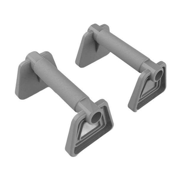 Puntos de empuje de 2 piezas Push Up Handles Compact Conveniente Manijas de flexión no deslizantes portátiles Multifuncionales para ejercicio de Gris
