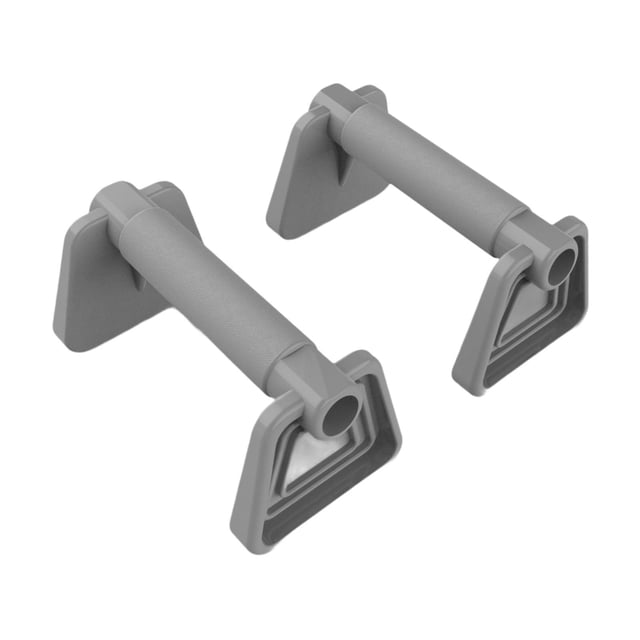 DYNWAVECA 2 Pieces Push up Stands Pushup Stands Compact Portable Versatile Muscle Training Non Slip Pushup Handles for Workout Exercise Gray