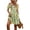 Yellow, variant on AICARE Summer Casual Dresses for Women Floral Pattern Ruffle Short Sleeve A Line Flowy Mini Dress