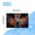 thumbnail image 2 of BaHomeck placemats Set of 4 Street Art Graffiti Of Zebra With Vibrant Pop Colors Cotton Linen rectangle Placemats for Kitchen Dining Table Indoor,Outdoor,18*12inch, 2 of 4