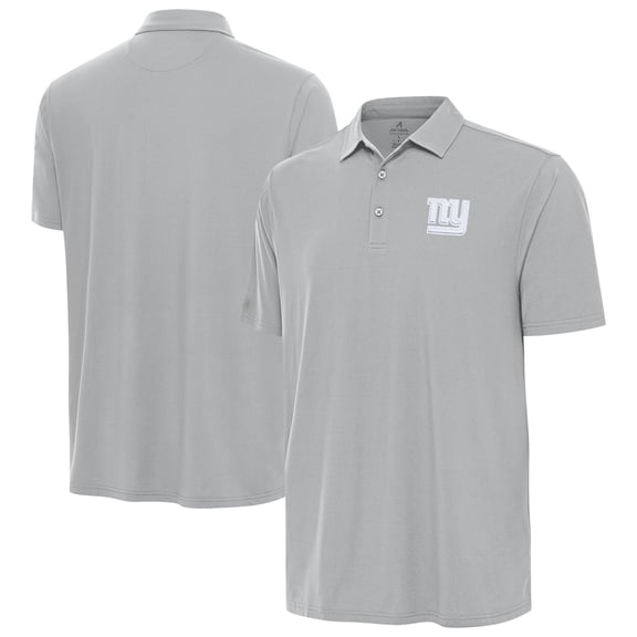 Men's Antigua Gray New York Giants Era Polo