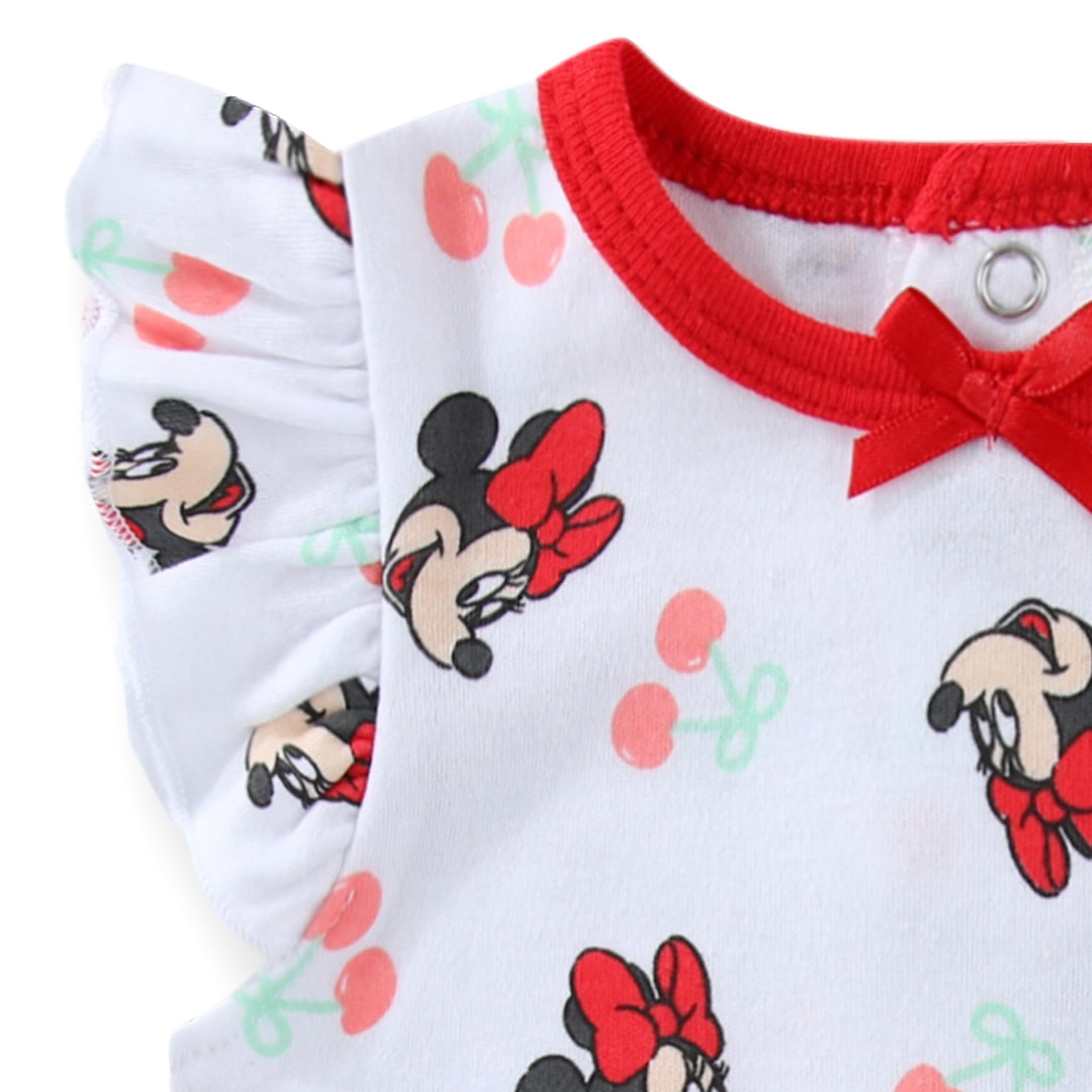 Disney Minnie Mouse Bodysuit (Baby Girls), 3 Pack, Sizes 3M-12M